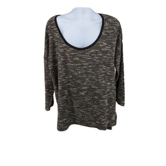 Soft Surroundings Size 2X Black Cream Boulce Top Exposed Zipper - Picture 11 of 11